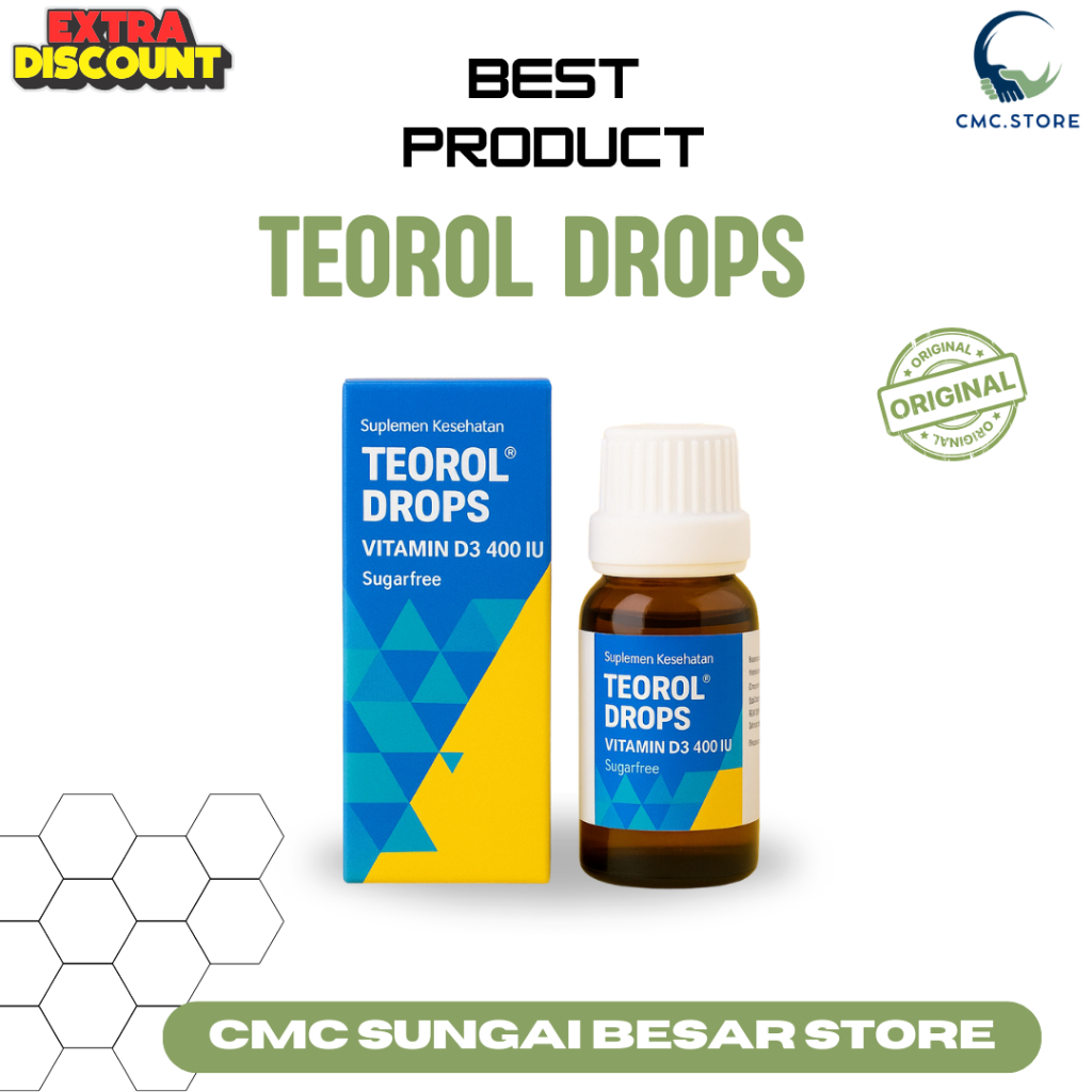 Jual Teorol Drops Suplemen Vitamin D3 400 IU - Mudah Digunakan untuk ...