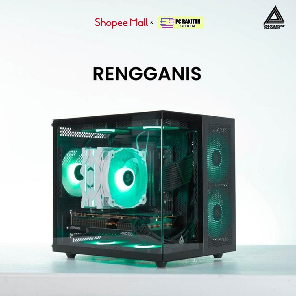 Jual PARADOX GAMING CASING RENGGANIS V901 [FREE 1 FAN RGB] - WHITE ...