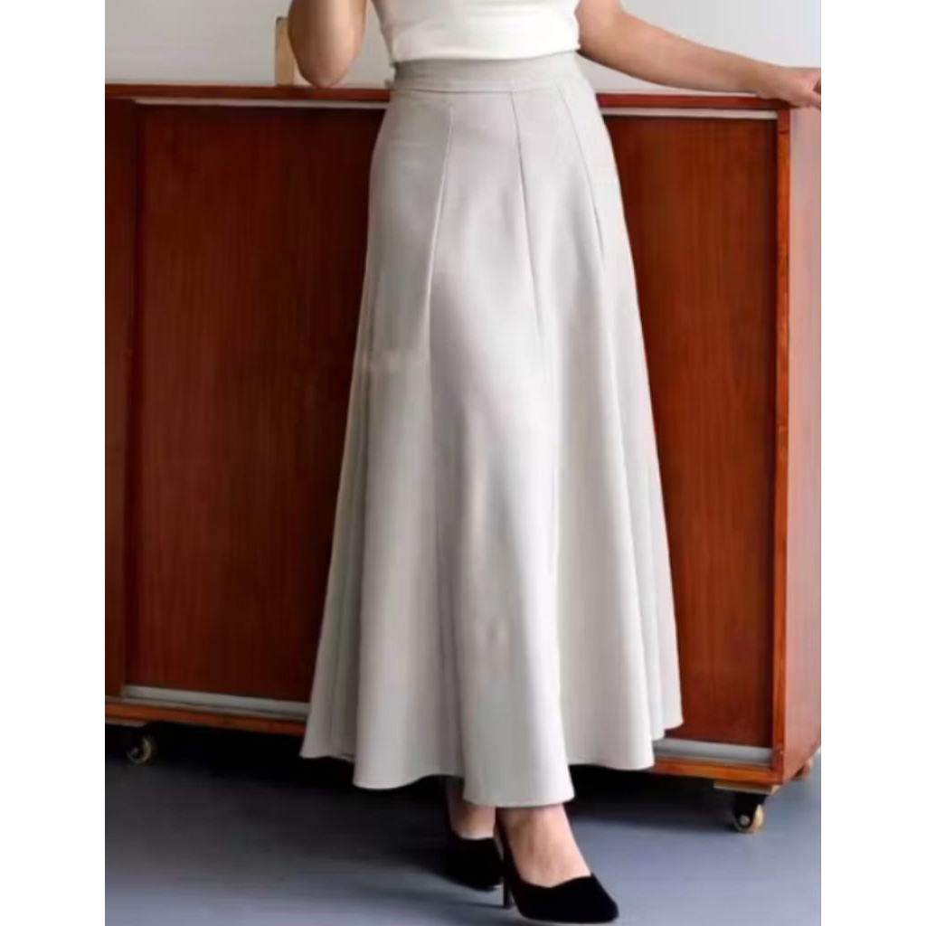 Jual rok scuba warna ivory | Shopee Indonesia