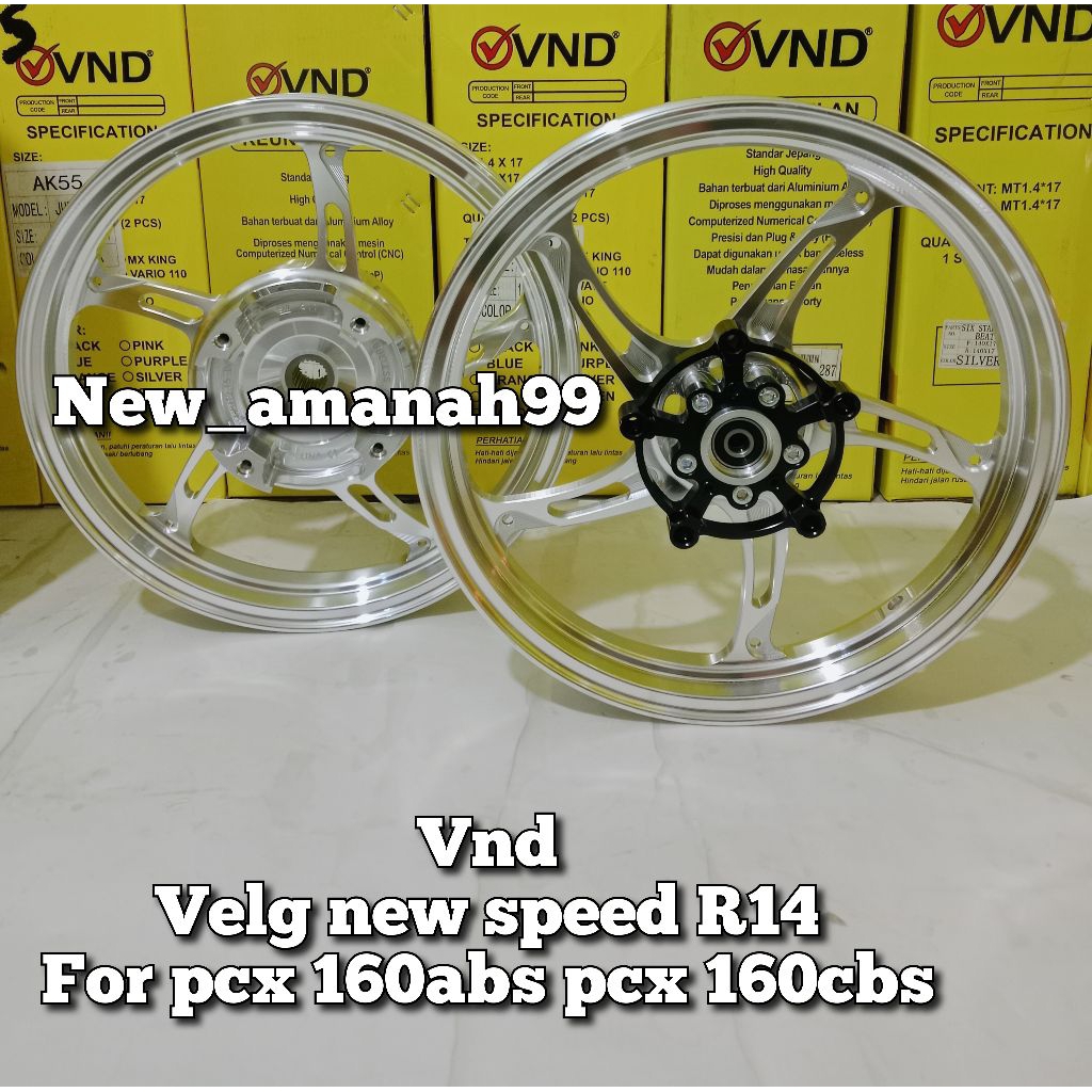 Jual VND VELG RACING NEW SPEED R14 UK 185/215X14 FOR PCX 160ABS PCX ...