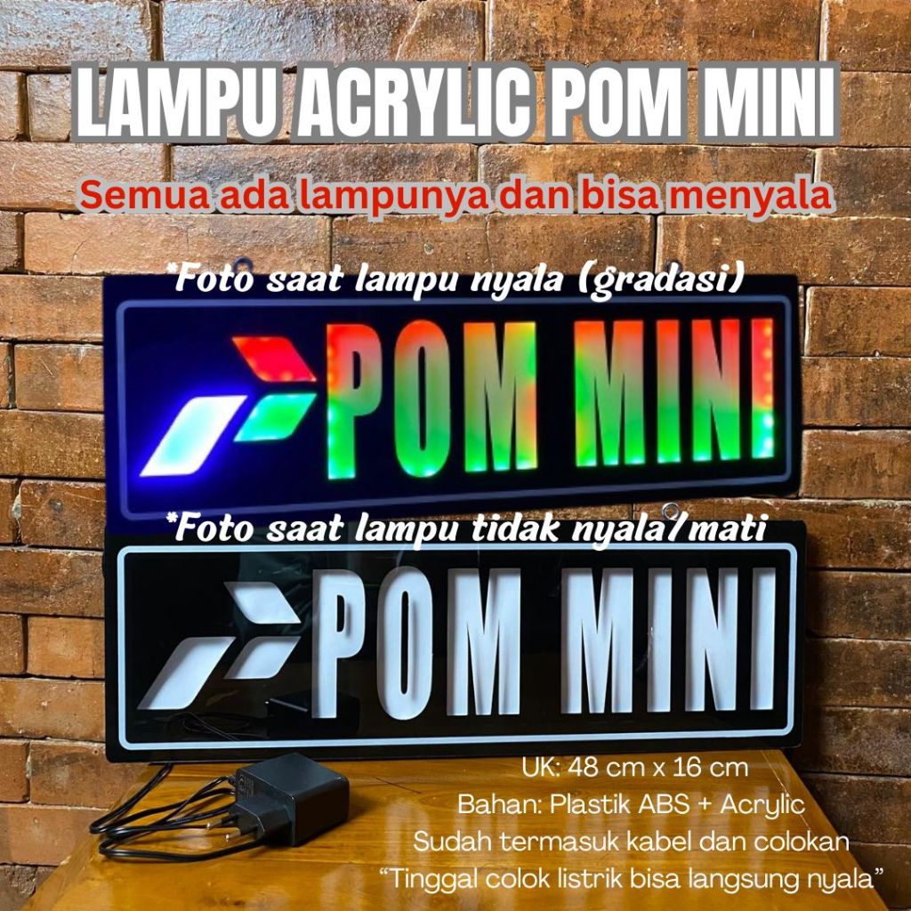 Jual Neon Box Mini Akrilik Lampu Gradasi / Lampu Neon Sign / Neon LED ...