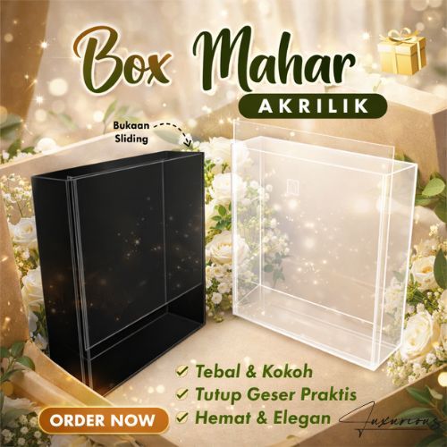 Jual Box Mahar Akrilik Elegan Ready Stock | Kotak Mahar Pernikahan ...