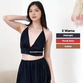 KANZA Baju Tidur Lucu Piyama Dewasa 3 Warna Premium Korea Fit Satin