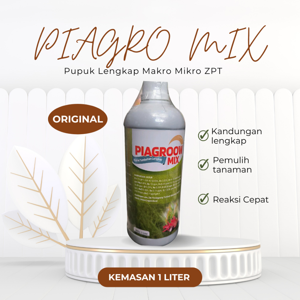 Pupuk daun multiguna PIAGROW MIX 1 lt piagroow mix