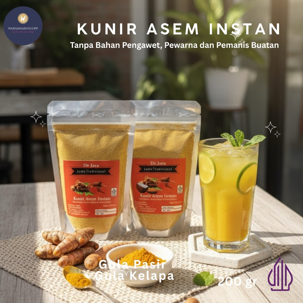 Kunir Asem Instan Dejava Kunyit Asam Minuman Jamu Tradisional Sari Kunir Asem Tanpa Ampas