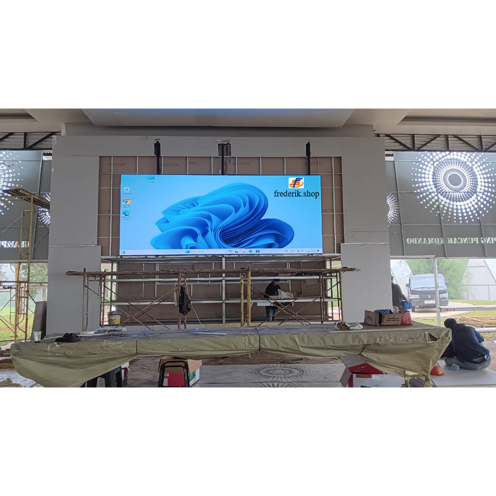 Jual P2.5 Dahua Feuvision LED Videotron Indoor 130" Inch Ukuran 288 CM ...