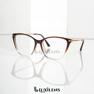 Luxilens Frame Kacamata Stevanna Cat Eye Horn Wanita Lensa Antiradiasi Blueray Photocromic