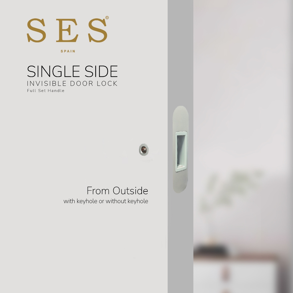 Jual Kunci Pintu - Single Side Invisible Door Lock SES IHL 03 | Shopee ...