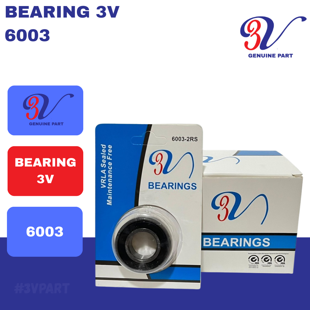 Jual 3VPART Bearing 3v 6003-2rs ( 3v Genuine Part ) | Shopee Indonesia