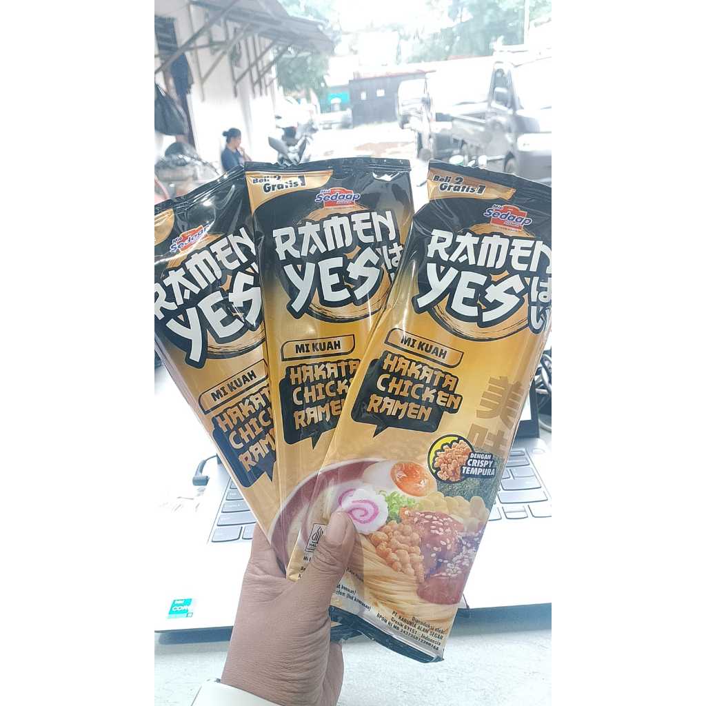 Jual [ BELI 2 GRATIS 1 ] RAMEN YES MIE SEDAAP HAKATA CHICKEN KUAH ...
