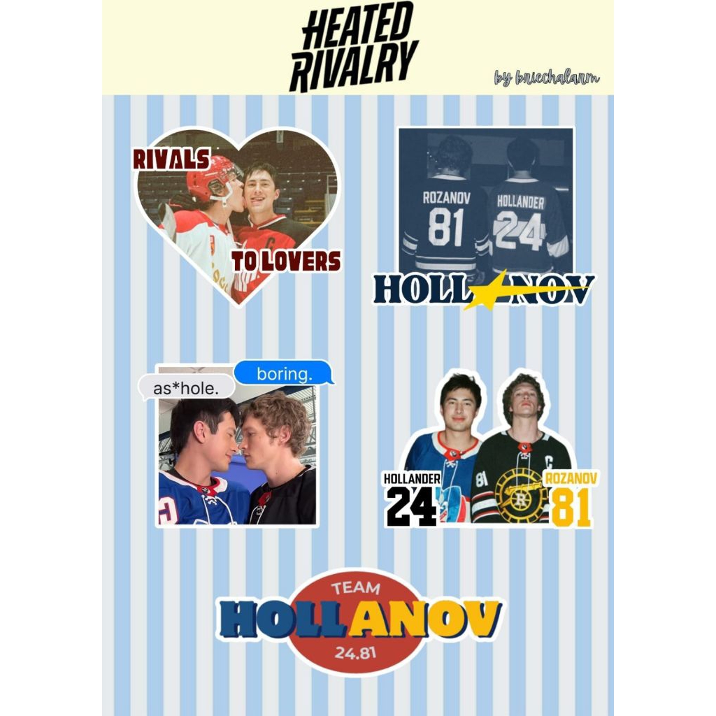 Jual Heated Rivalry HOLLANOV A6 Sticker Sheet | Shopee Indonesia