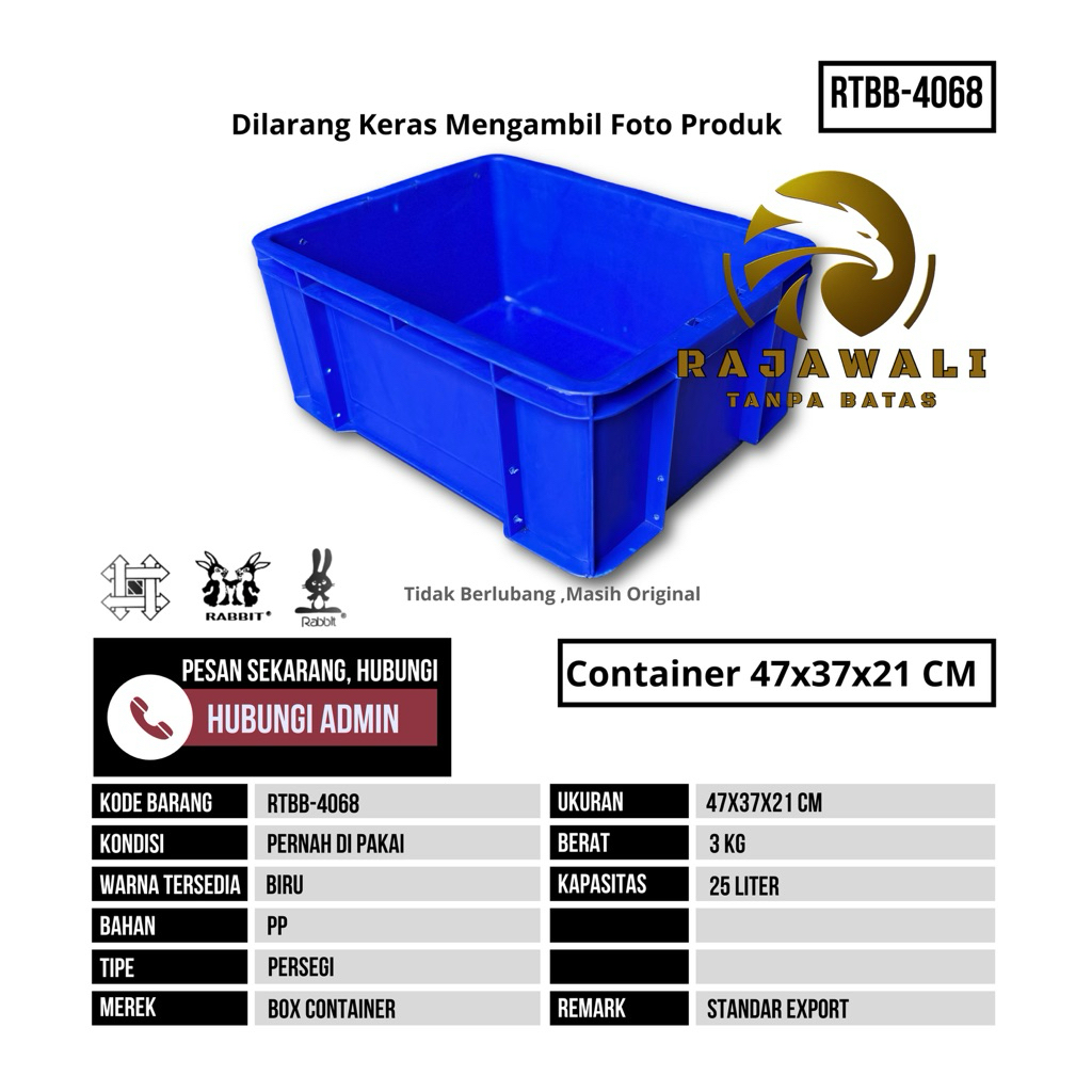 Jual Box Container Bekas Masih 96% Ukuran 47x37x21 cm | Shopee Indonesia