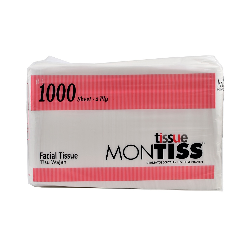 Jual TISU WAJAH HALUS MONTISS FACIAL TISSUE 1 KG / 1000 GR | Shopee ...