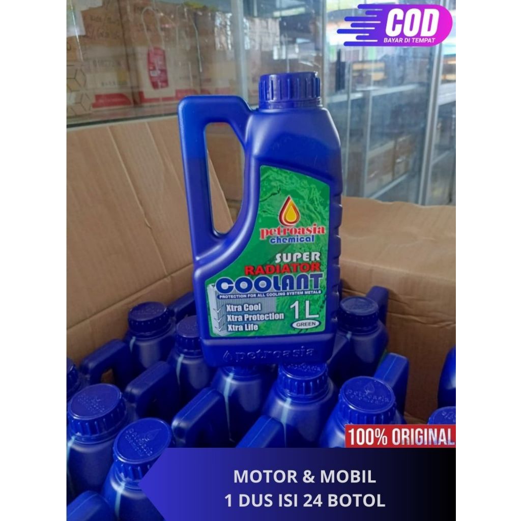 Jual 1 DUS AIR RADIATOR COLLANT PETROASIA 1 LITER ORIGINAL MOTOR ...