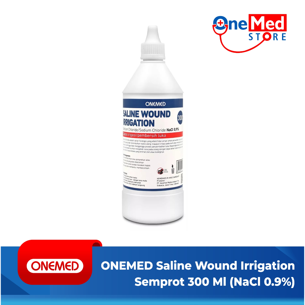 Jual ONEMED Saline Wound Irrigation Semprot 300 Ml - Cuci Luka | Shopee ...