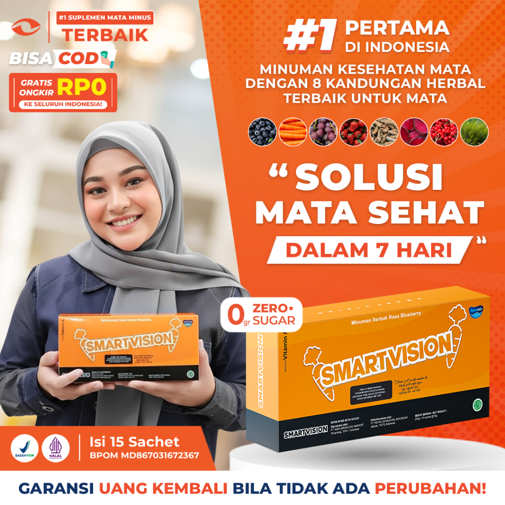 Jual Smart Vision - 1 Box Minuman Kesehatan Mata Atasi Minus, Silinder ...