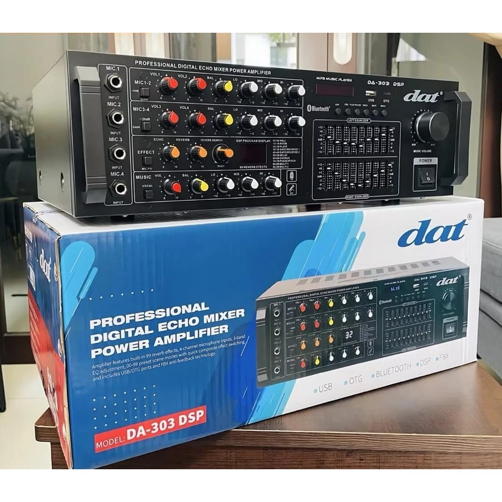 Jual POWER AMPLIFIER AMPLI BLUETOOTH DAT 4 channel DA303 DSP DA 303 ...