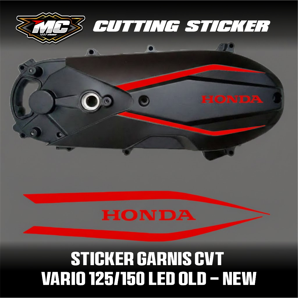 Sticker Garnis CVT Vario LED Old New 125/150 Bahan Reflektif Plug & Play Banyak Warna Nyala