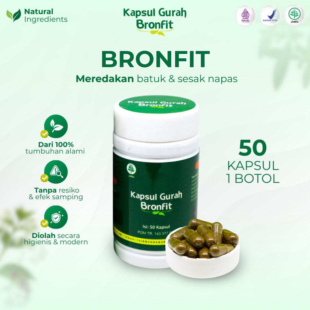 Jual Bronfit Obat Herbal Gurah Batuk Berdahak Asma Paru-Paru TBC ISPA ...