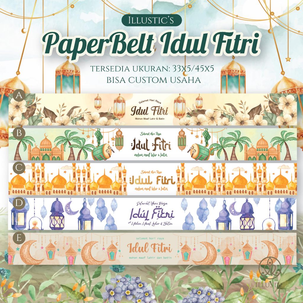 Paperbelt Sleeve Hari Raya Idul Fitri Lebaran Eid Al Fitr Ramadhan