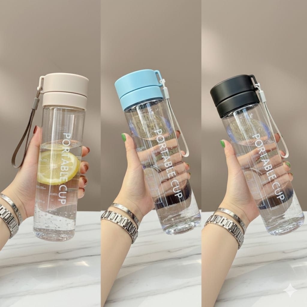 Jual Tumbler [Botol Minum Premium] Protable Cup uk 600ml warna RANDOM ...