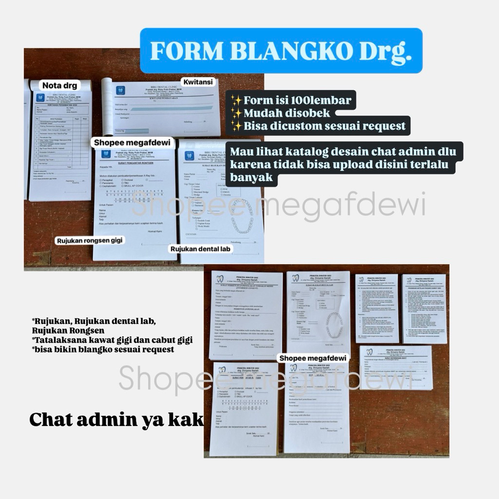 Jual FORM drg 100 lembar mudah disobek | Shopee Indonesia