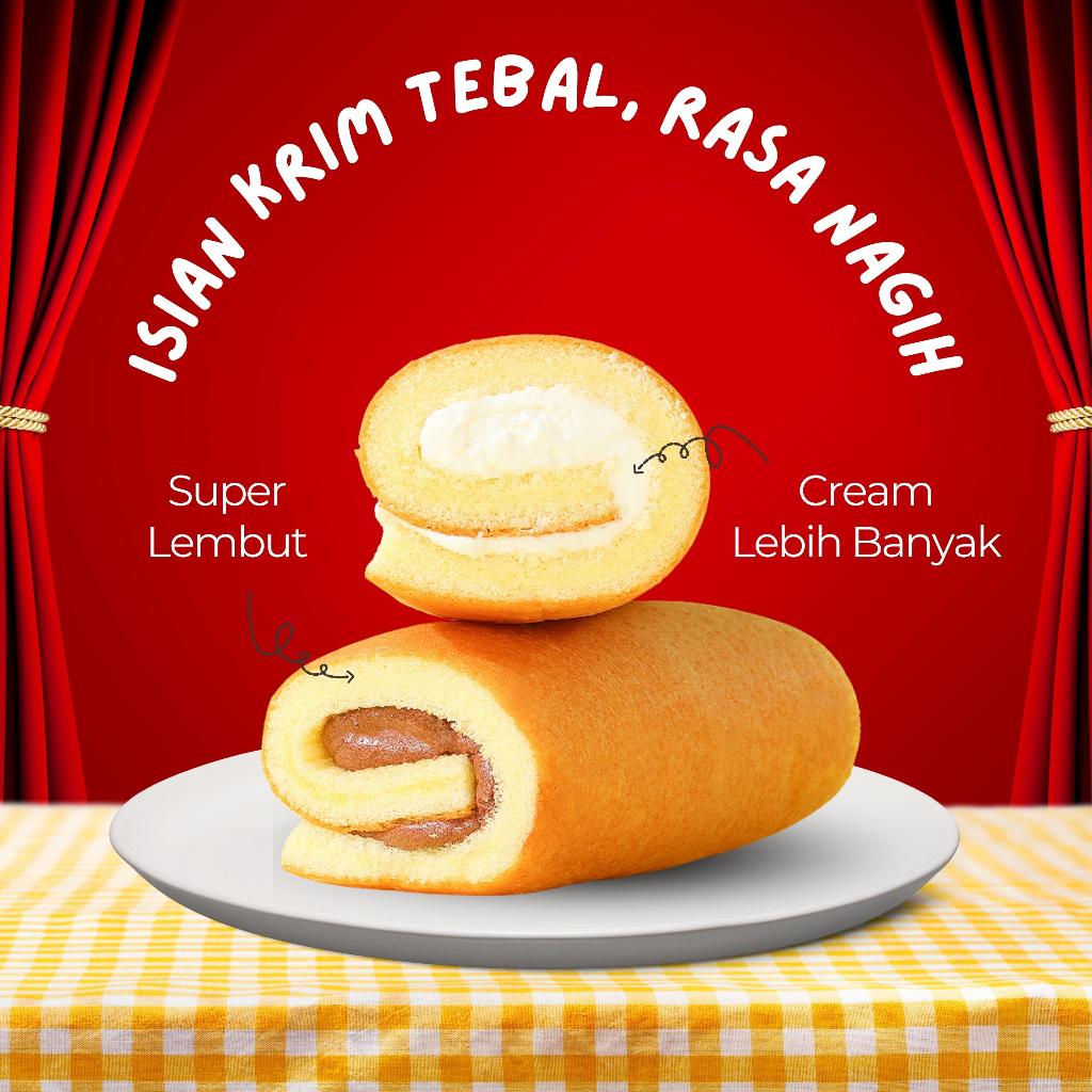 Jual [Bundle 28/56 PCS] Dalezz Swiss Roll Aneka Rasa Cokelat Keju ...