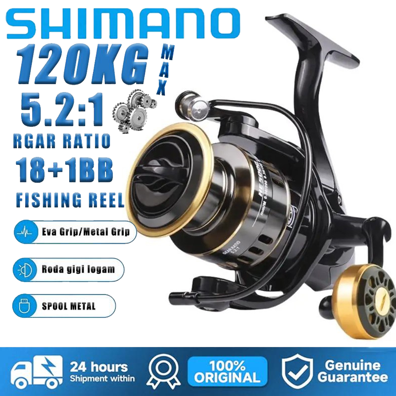 Jual COD SHIMANO Reel Pancing Seri 1000-7000 rel pancing deukio laut ...