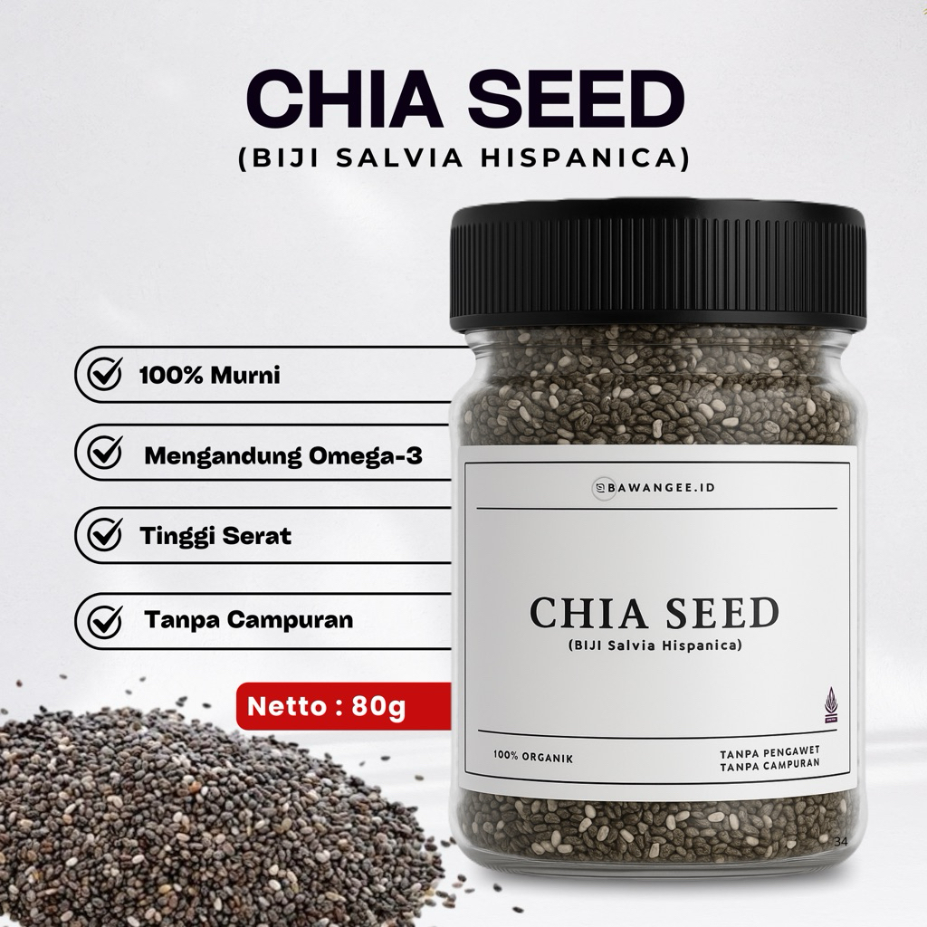 Jual Chia Seed - Biji Black Chia Seed 80g | Shopee Indonesia