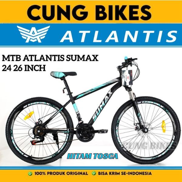 Jual Sepeda Gunung Atlantis Sumax 24&26 Inch 21 Speed | Shopee Indonesia