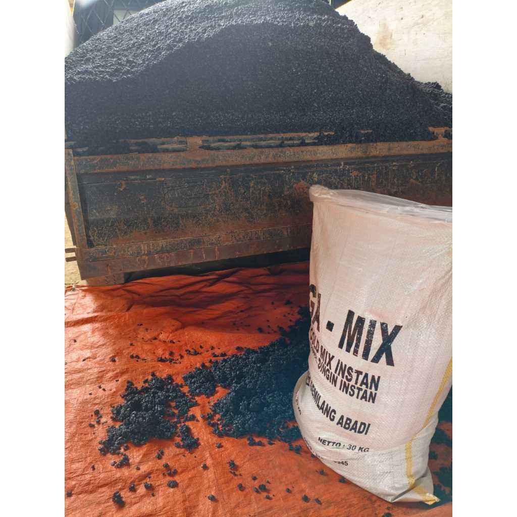 Jual ASPAL COLDMIX/COLD PATCH. ASPAL INSTAN (BERAT,20 KG,JENIS BARANG ...
