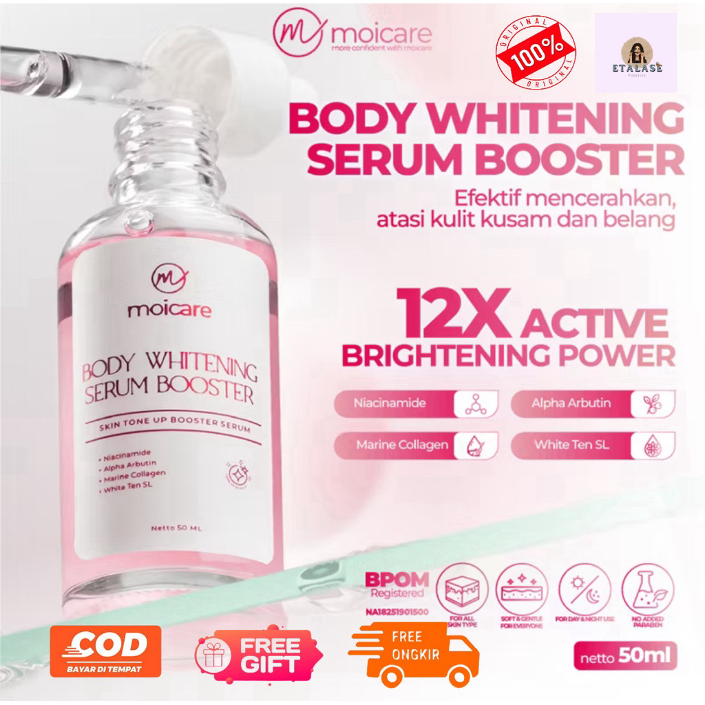 Jual MOICARE Body Serum Booster 50ml | with Niacinamide Alpha Arbutin ...