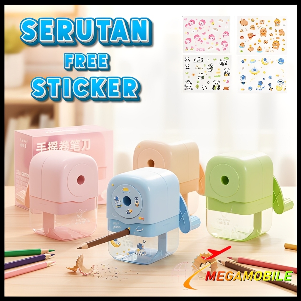 Jual MM Rautan Pensil Giling Premium Serutan Mekanik Warna Pastel ...