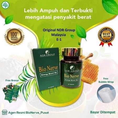 Jual BIO NERVE NDR MALAYSIA ASLI ORIGINAL ISI 40PIL/BOTOL | Shopee ...