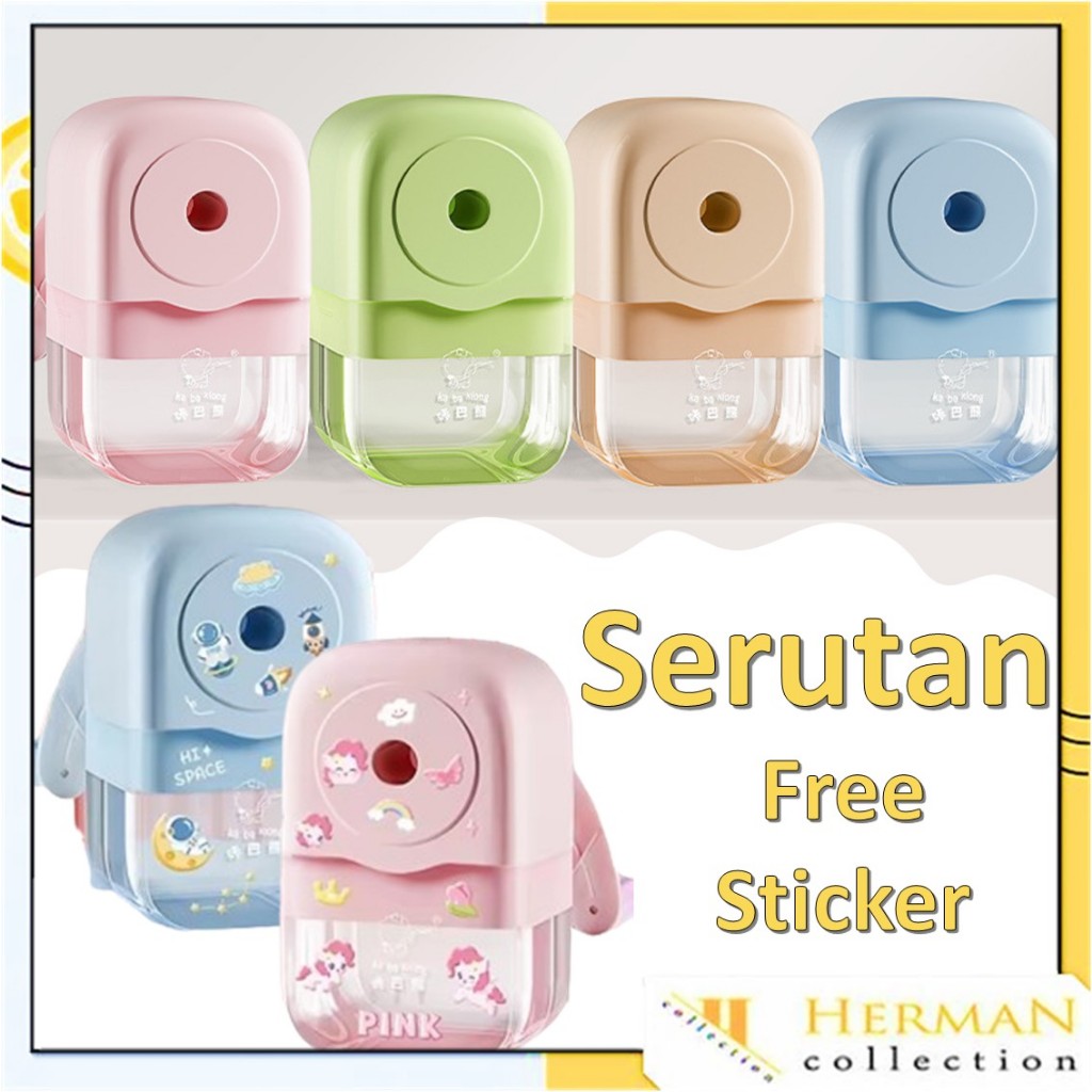 Jual HC Rautan Pensil Giling Premium Serutan Mekanik Warna Pastel ...