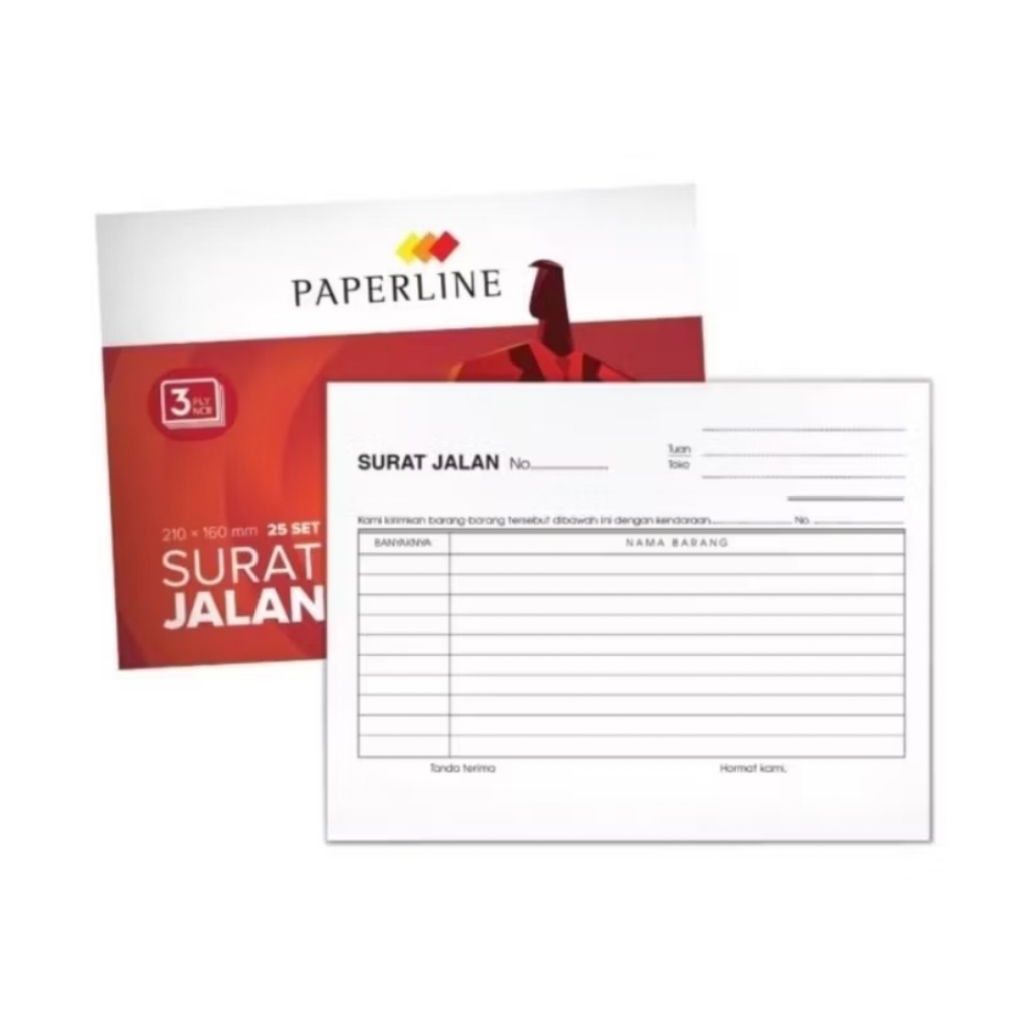Jual Nota Surat jalan 3ply Paperline Besar ( 1pak/10buku ) | Shopee ...