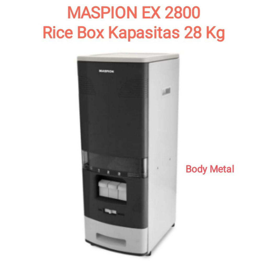 Jual Maspion Rice Box EX 2800 / Penyimpan Beras Maspion EX 2800 Anti ...