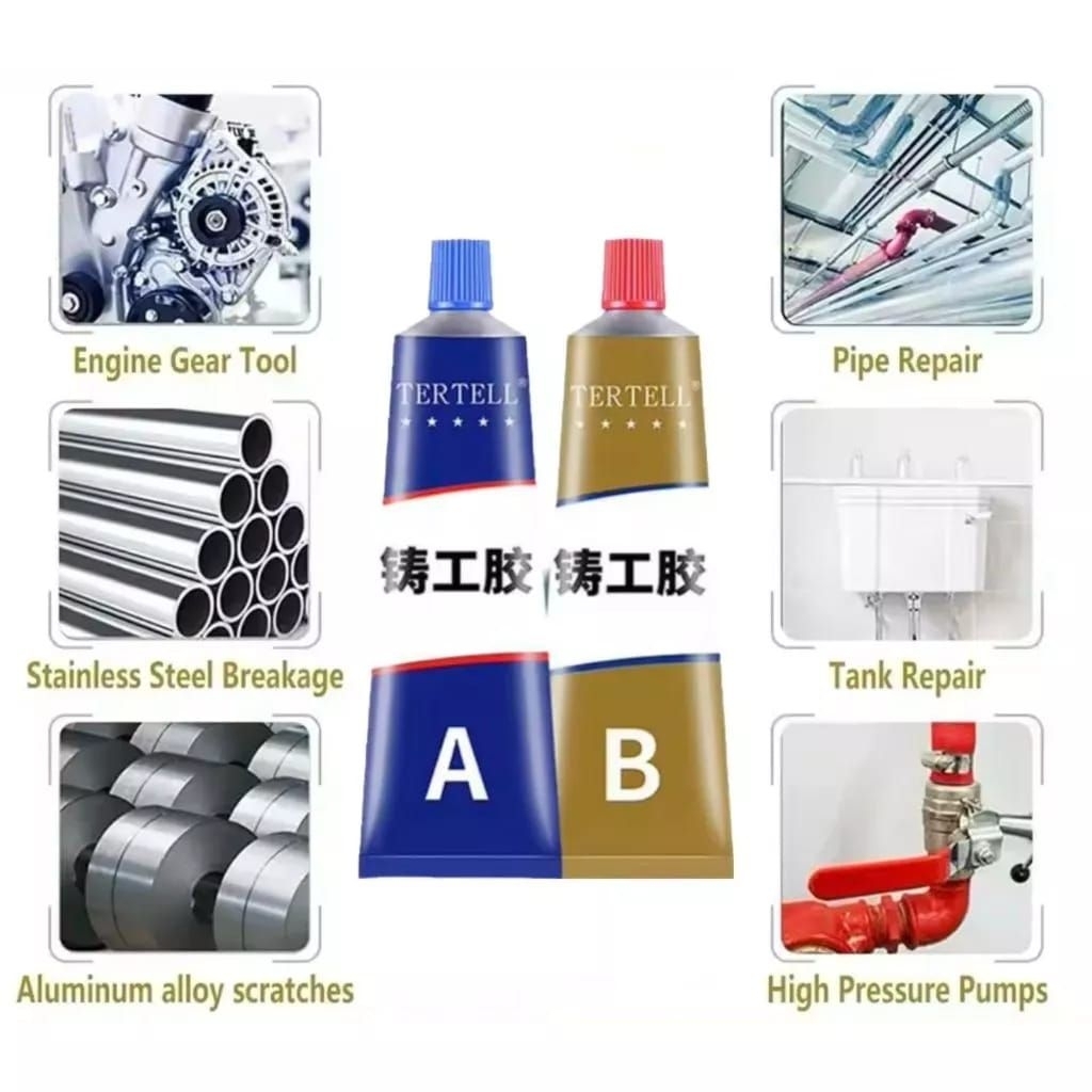 Jual Lem AB Penambal Besi Stell Metal Radiator 20g | Shopee Indonesia