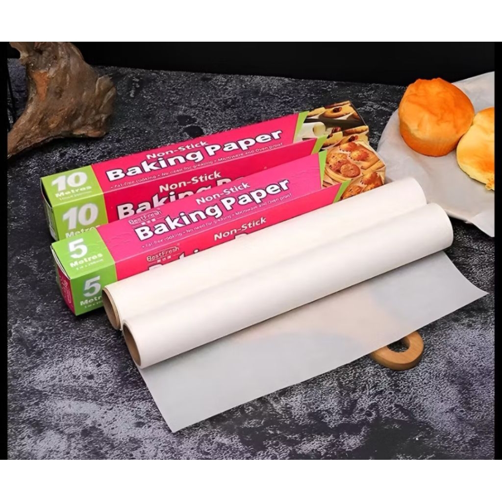 Jual VM Kertas Roti Kertas Minyak Panggang Kue Baking Paper 30cmx10m ...