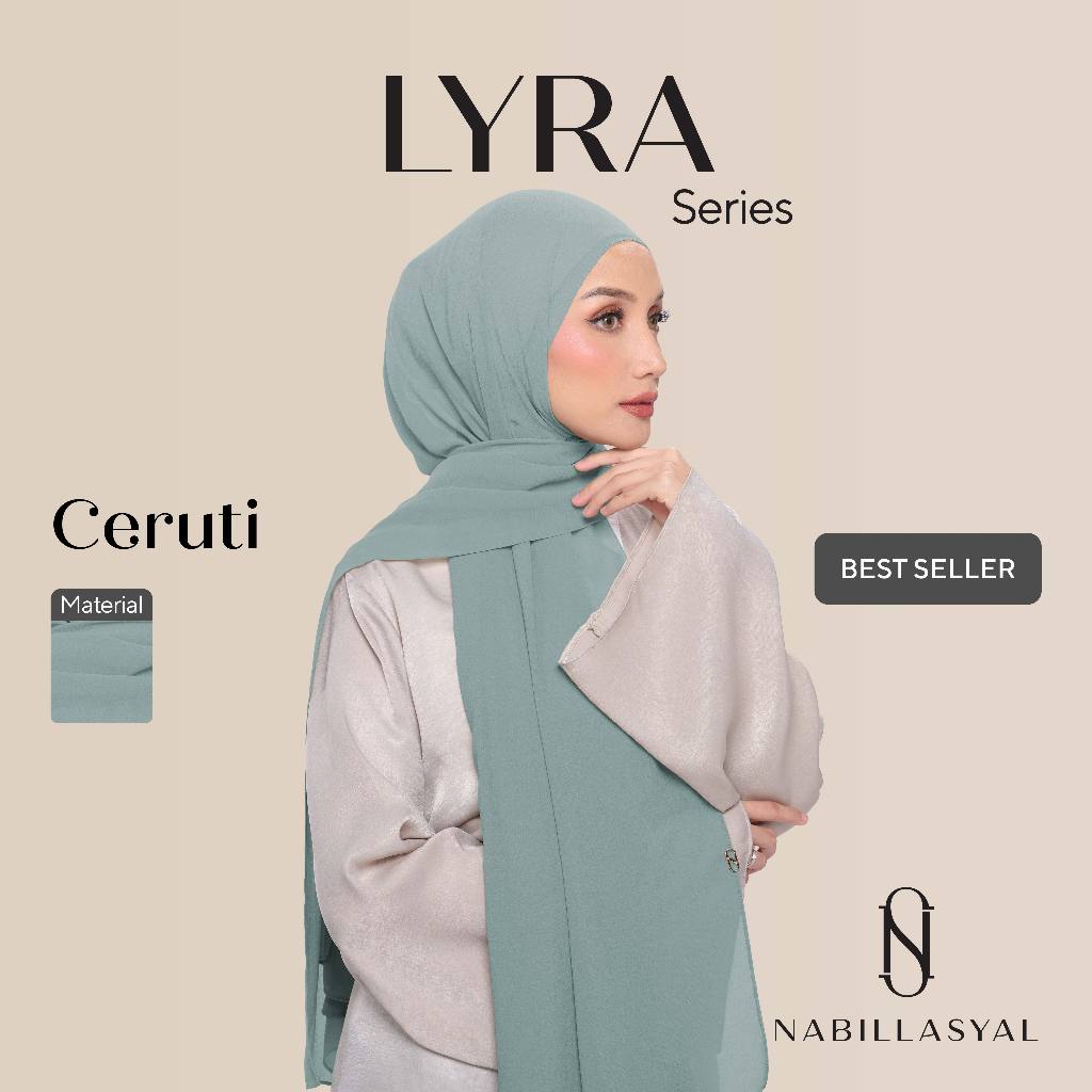 Nabillasyal Lyra Series Pashmina Instant Hijab Instant Ceruti
