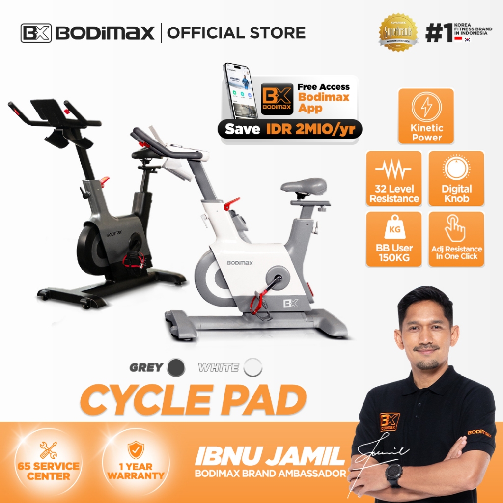 Jual BODIMAX CYCLE PAD / SEPEDA STATIS / SEPEDA STATIS 32 LEVEL BEBAN ...