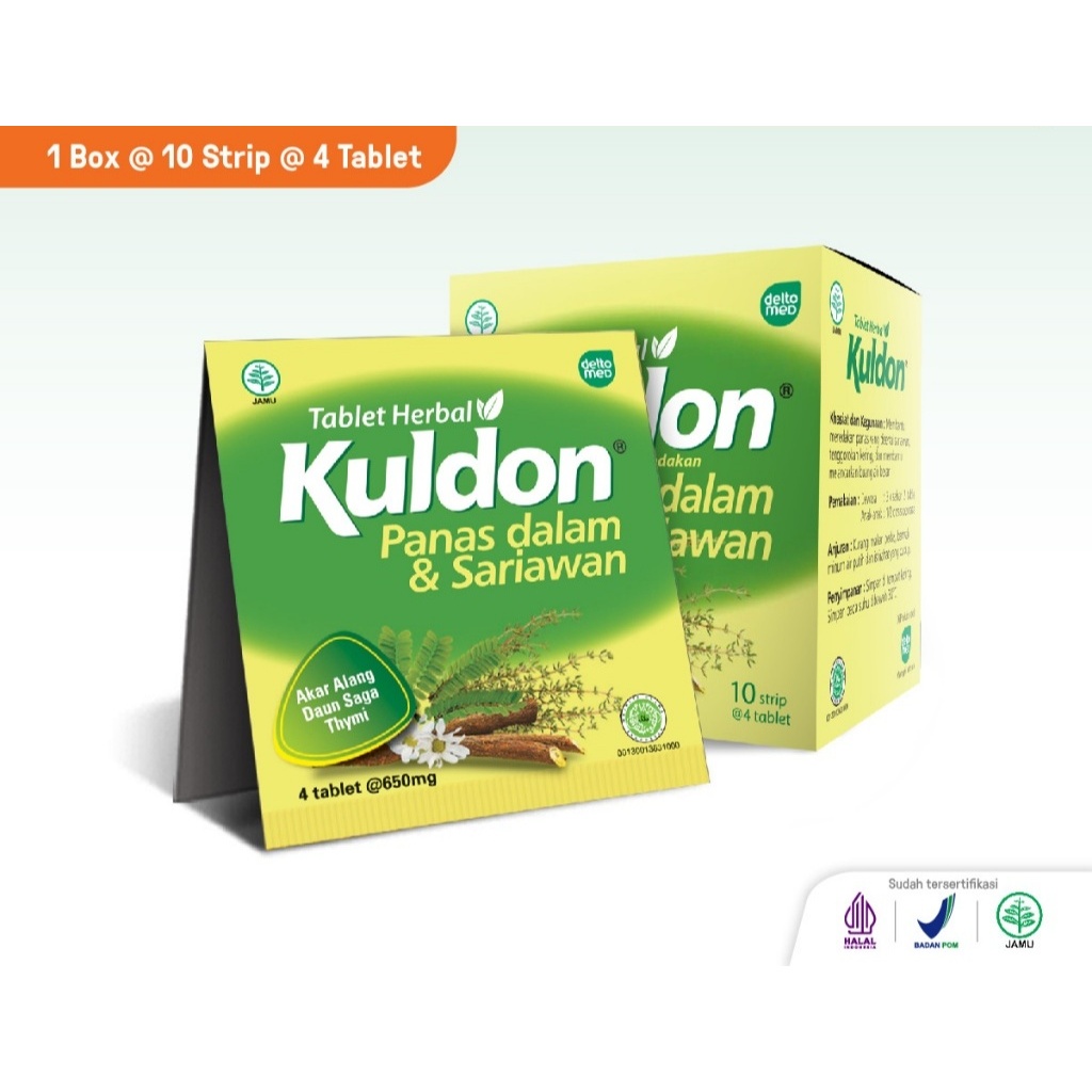 Jual Kuldon Sariawan 1 Strip isi 4 Tablet / Meredakan Panas Dalam ...