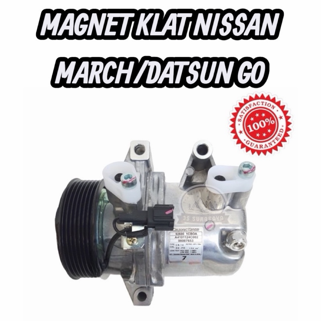 Jual Kompresor Compresor Ac Nissan March 1200 CC Lengkap Calsonic ...