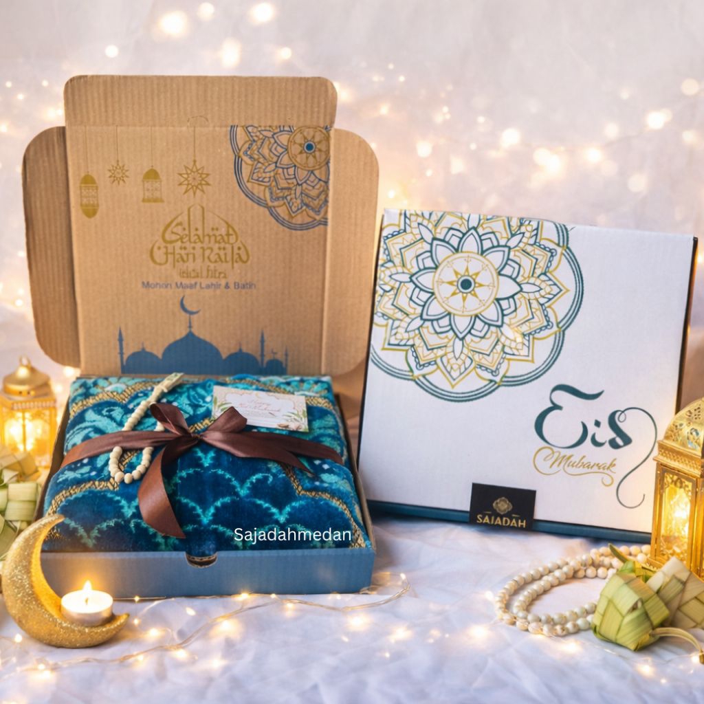 HAMPERS GIFT BOX SAJADAH EXCLUSIVE RAMADHAN IDUL FITRI LEBARAN KADO HADIAH SOUVENIR SAJADAHMEDAN