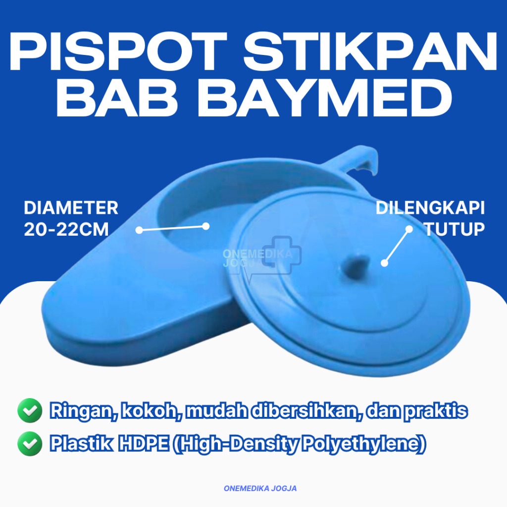 Jual Pispot Sodok BAYMED Pispot Plastik Pispot BAB Stikpan Plastik Biru ...