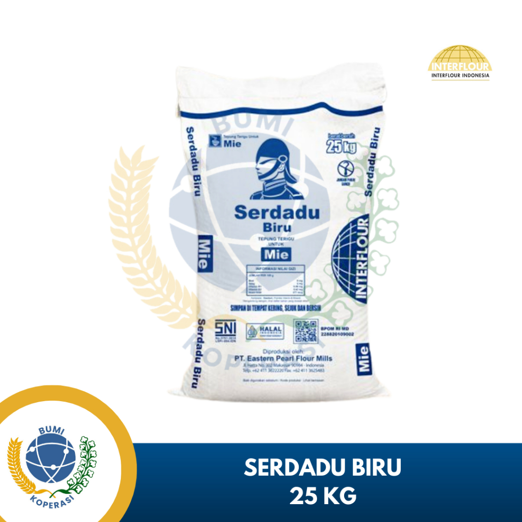 Jual Tepung Terigu Eastern Serdadu Biru 25 kg | Shopee Indonesia