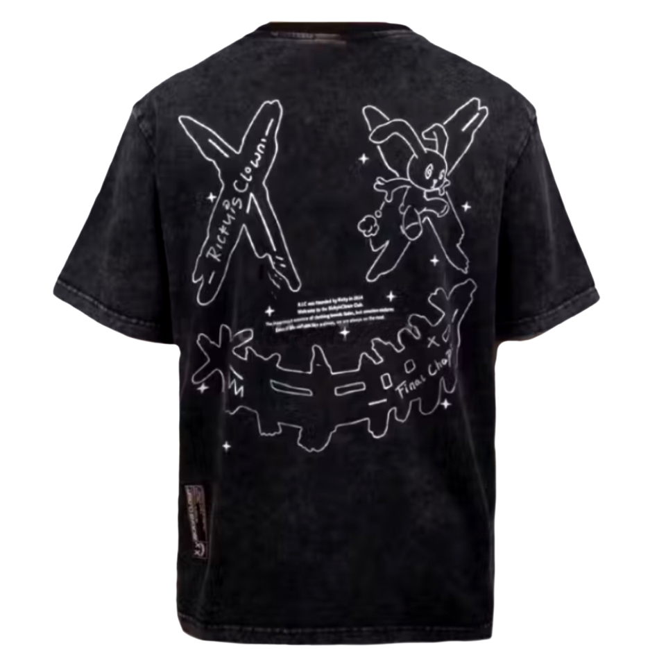 Jual Ricky Is Clown Dazzling Rabbit Reflective Black / Kaos Branded ...