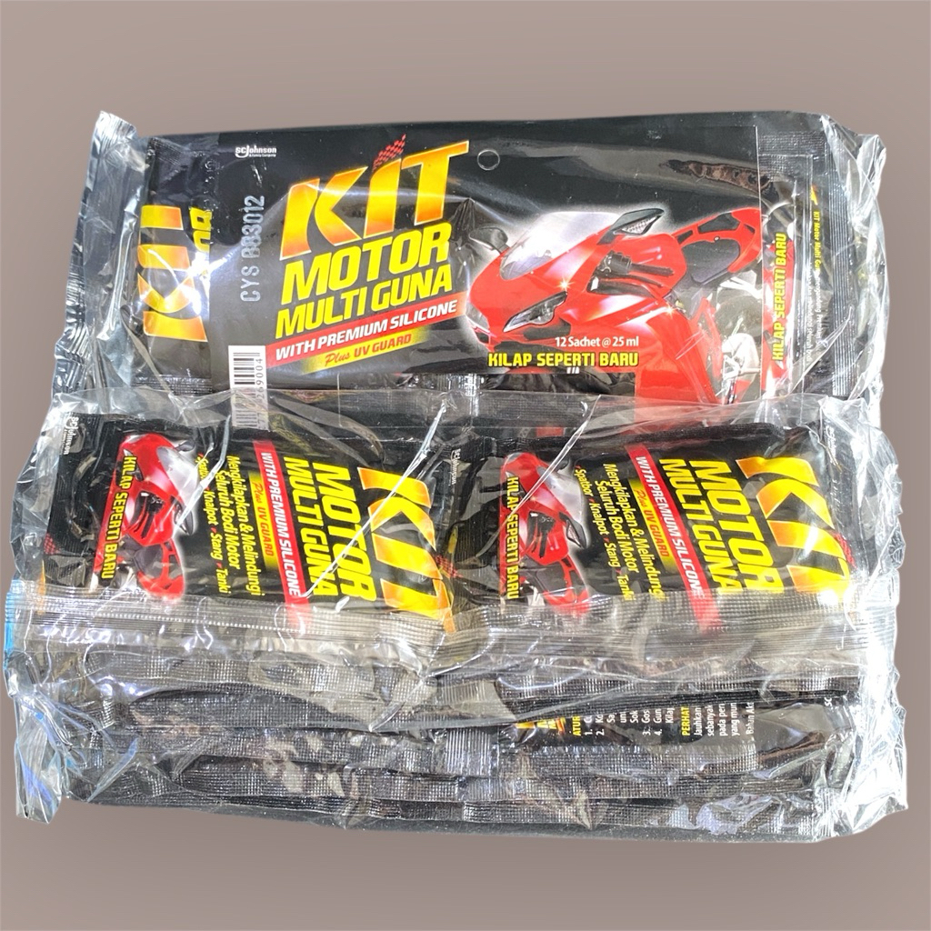Jual 12 Sachet Kit Motor Multiguna 25ml - Perlindungan UV, Aman untuk ...