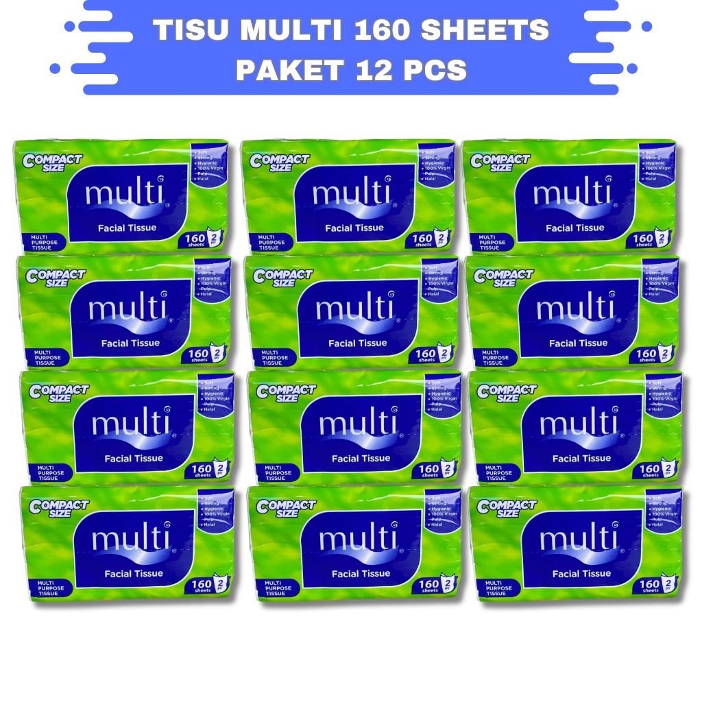 Jual TISU MULTI 160 SHEET PAKET 12 PCS | Shopee Indonesia