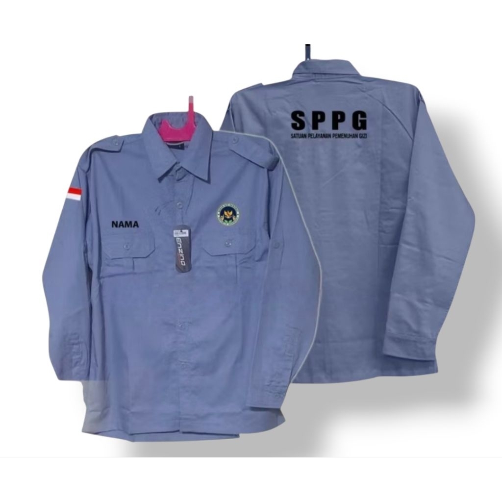 Jual kemeja SPPG, BAJU SPPG, SERAGAM SPPG PREMIUM. BAJU BGN | Shopee ...